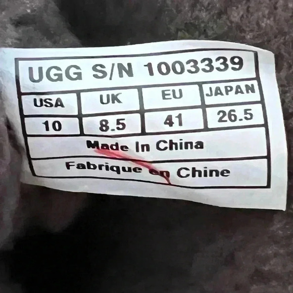 UGG Daleane Boots In Black & Charcoal Gray Womens Size 10 Leather/Shearl… - Picture 8 of 13